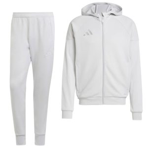 adidas Tiro 25 Casual Trainingspak Full-Zip Hooded Lichtgrijs Wit