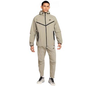 Nike Tech Sportswear Windrunner Trainingspak Full-Zip Woven Lichtbruin Grijsgroen Zwart